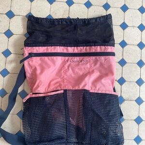 Lands' End Pink Mesh Backpack